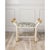 Metal Boca White Ocelot Celadon Bamboo Bench For Sale - Image 7 of 8