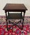 Antique English Flip Top Game Table Barley Twist Side Table Carved Oak C. 1930s For Sale - Image 17 of 17
