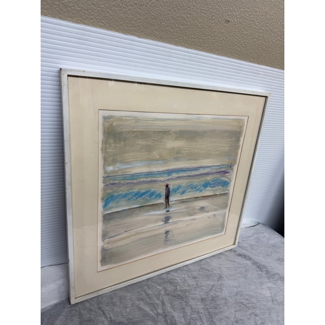 Design Plus Gallery presents an Original Watercolor of Beach Walk by Artist Larry Welden (1922-2012). This watercolor...