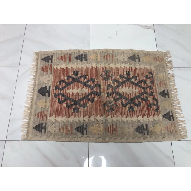 1960s 1960s Turkish Handmade Tribal Floor Kilim For Sale - Image 5 of 11