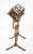 Art Nouveau Harlequin Figural Cast Iron Book Rack For Sale - Image 4 of 9