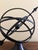 Late 20th Century Vintage English Country Iron Black Garden Armillary Sundial For Sale - Image 5 of 10