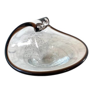 Vintage 1950s Barovier & Toso Mid-Century Murano Glass Bowl For Sale