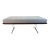Bernhardt "Nyc" Bench With Custom Chrome Legs For Sale