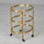 1950s Hollywood Regency Style Small Three Tier Brass Trolley With Removable Trays For Sale - Image 5 of 12