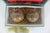 Vintage Chinese Shi-Lou Stone Stress Balls or Boading Baoding Balls Pair or Set in Silk Fabric Covered Box For Sale - Image 6 of 8