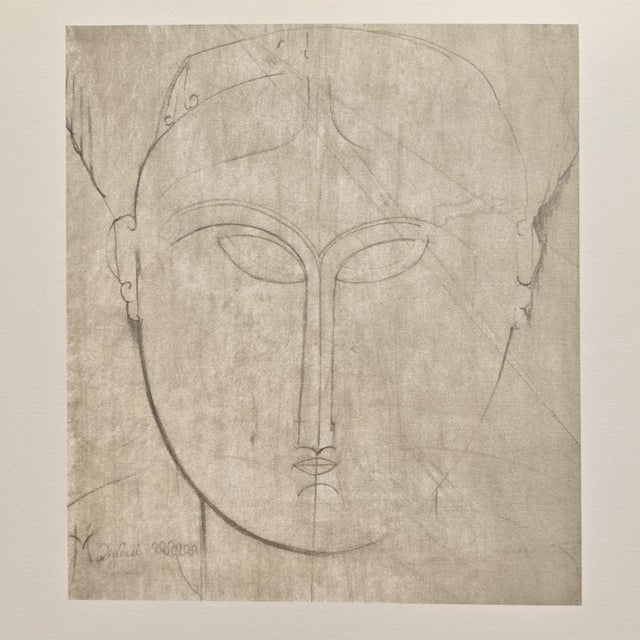 A. Modigliani, Testa di Cariatide / Caryatid Head, Lithograph For Sale - Image 7 of 7