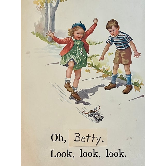 Blue Vintage Framed Children’s Storybook Prints – Pair of Whimsical Nursery Illustrations For Sale - Image 8 of 13