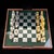 1980s Custom Metal Chess Set with Glass Board and Storage Box in the style of Hermès, 1980s, Set of 33 For Sale - Image 5 of 17