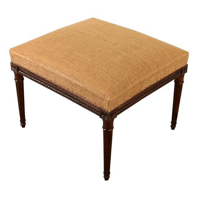 French 19th Century Louis XVI Style Bench-Ottoman For Sale
