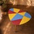Czechoslovak Brussels Style Oak and Colored Umakart Table, 1950s For Sale - Image 3 of 10
