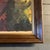 1980s original abstract painting on uneven paper floated on mat board Framed and unsigned. 10x12 without frame and...