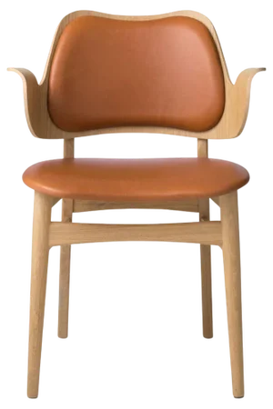 Gesture Lounge Chair in Silk Camel and Oak by Warm Nordic