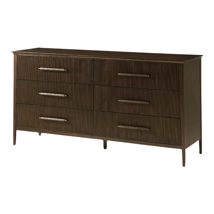 6 drawer dresser black brown Noeline 6 Drawer Dresser