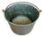 19th Century French Country Copper Cauldron With Verdigris Interior For Sale