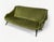 Forest Green Vintage Italian Velvet Sofa, 1960s For Sale - Image 8 of 8