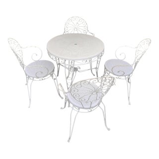 Garden Table and Chairs, Set of 4 For Sale