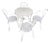 Garden Table and Chairs, Set of 5 For Sale
