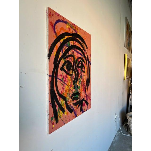 Available for sale this modern impressionist style acrylic painting on canvas by listed Berlin artist Peter Robert Keil...