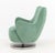 Teal Vladimir Kagan Barrel Swivel Chair and Ottoman For Sale - Image 8 of 13