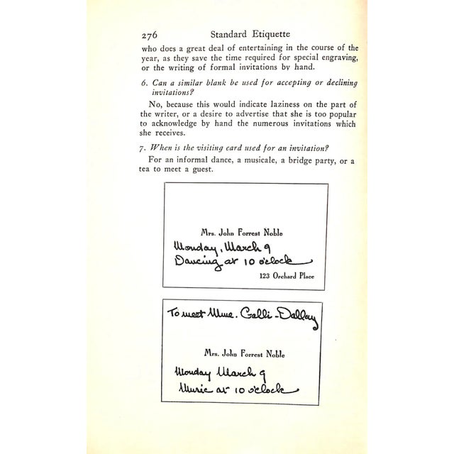 "Standard Etiquette" 1925 Richardson, Anna Steese For Sale - Image 4 of 11
