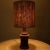 Beige Textured Ceramic Table Lamp with Lampshade attributed to R. Houben, 1970s For Sale - Image 8 of 9