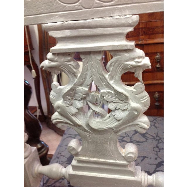 Vintage Carved and Lacquered Chairs, Set of 4 For Sale - Image 16 of 18