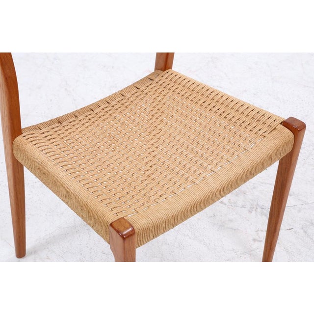 Vintage Teak Dining Chairs by Niels Otto Møller for JL Møllers, Set of 2 For Sale - Image 10 of 16