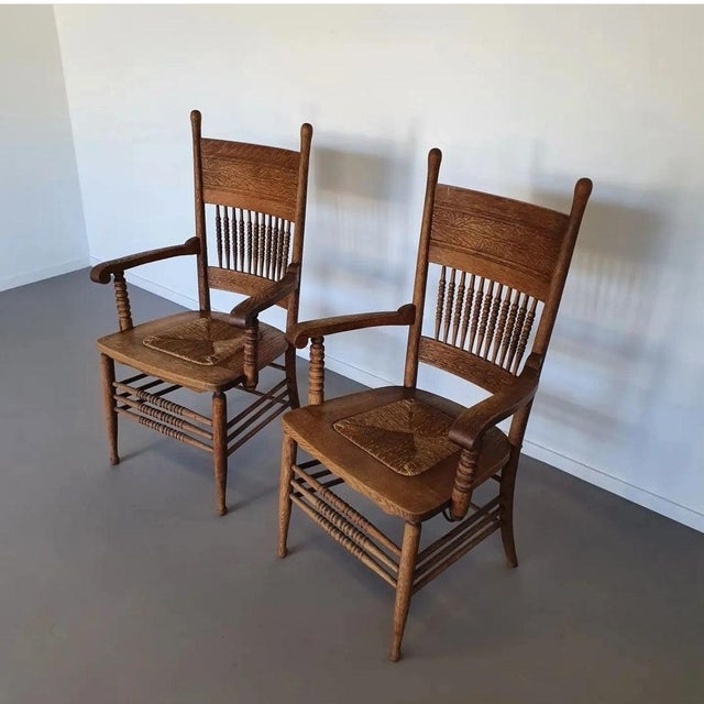 Belle Epoque Chairs in Wicker, Set of 2 For Sale - Image 9 of 9