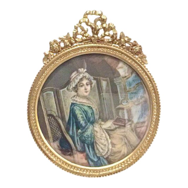 Antique Portrait of Early 19th C. Woman For Sale
