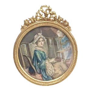 Antique Portrait of Early 19th C. Woman