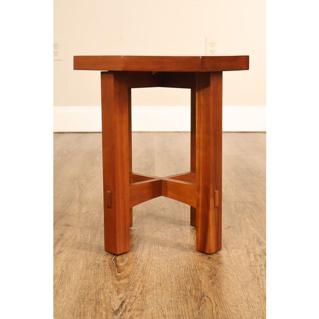 Stickley Mission Collection Cherry Octagonal Tabouret For Sale - Image 16 of 18