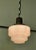 Industrial Style Opalescent Hanging Light Shade from Odeon, 1930 For Sale - Image 4 of 8