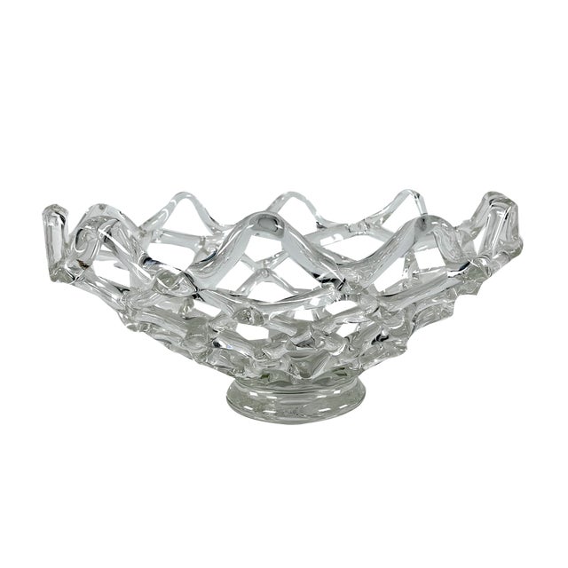 Large Art Deco Murano Glass Centerpiece from Barovier and Toso, Italy, 1940s For Sale