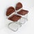 Animal Skin Mid-Century Tubular Chrome and Leather Cantilever Dining Chair, 1970s by Gastone Rinaldi For Sale - Image 7 of 9