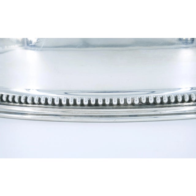 19th Century English Silverplate Meat Dome With Dragon Finial Handle For Sale In New York - Image 6 of 11