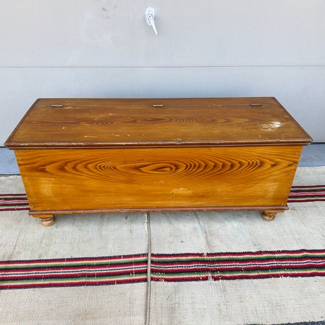 A Very Nice Antique Pennsylvania Paint Decorated Woodbox, 19th Century For Sale - Image 12 of 12