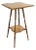 Antique Turned Wood Two Tier Accent Table or Plant Stand For Sale