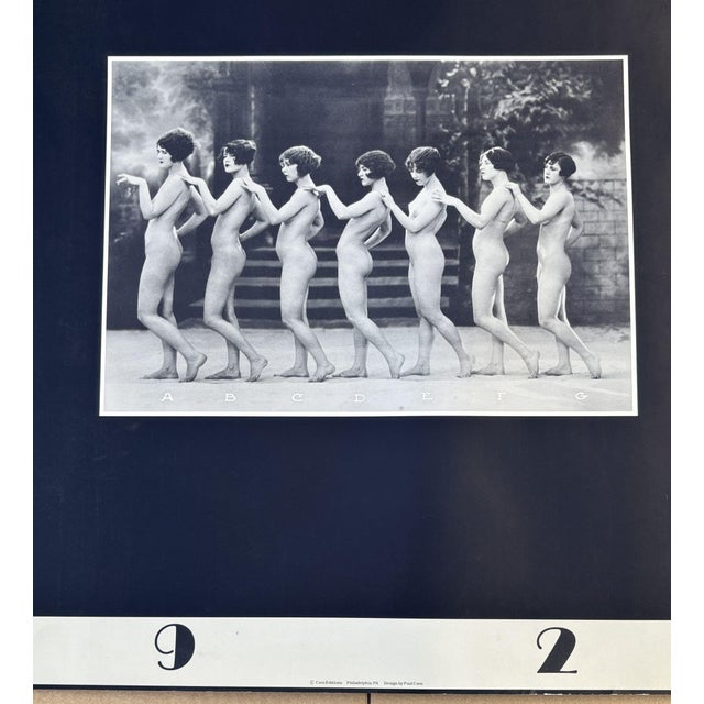 1925 Albert Arthur Allen "Chorus Line a-G" Nude Flapper Girls Poster Print For Sale - Image 4 of 5