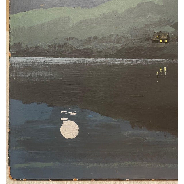 Rare Original Malcolm Wells Upper Mill #39 pond Moon #39 Brewster Cape Cod