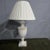 White Large Alabaster Table Lamp For Sale - Image 8 of 8