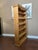 Antique English Country Pine Bookcase Bookshelf Tall Narrow Open Shelf C1900 For Sale - Image 13 of 18