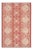Laguna Indoor Outdoor Rug Red & Cream 4'x6' For Sale