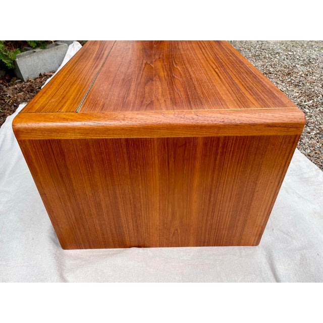 Mid 20th Century Danish Modern Teak Rounded Chest Trunk For Sale In Seattle - Image 6 of 9