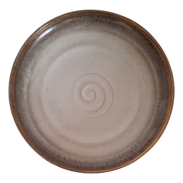 Vintage Ceramic Bowl with Brown Rim from Carstens Tönnieshof, 1970s For Sale