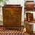 English chest of drawers in walnut burl and oak from the 1930s - W=84cm H=118m D=46.5cm