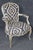 19th C Pair Louis XV French Paint Decorated Style Distressed Painted Armchairs For Sale - Image 12 of 13