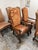 Camel Castlegate Dover Camel Leather + Upholstered Chairs, Set of Six For Sale - Image 8 of 12