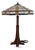 Stickley Arts & Crafts Slag Glass Table Lamp For Sale