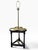 Vintage Frederick Cooper Mid-Century Clover Table Lamp With Gold Top and Linen Shade For Sale - Image 4 of 9